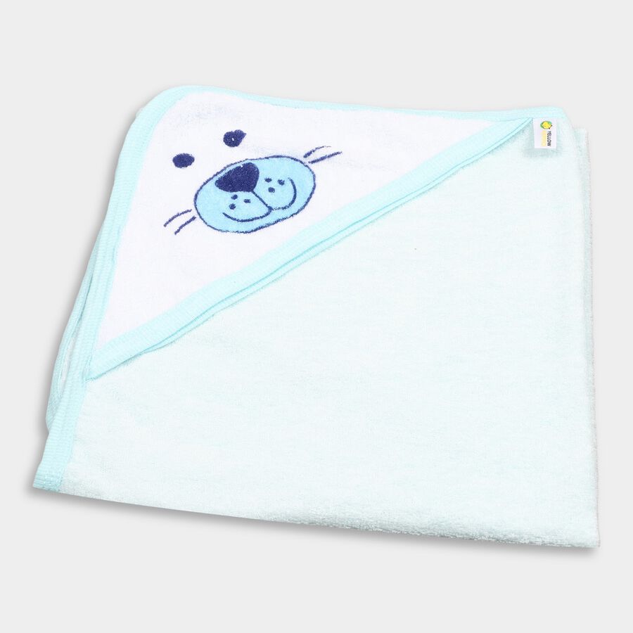 Infant's Cotton Towel, Light Blue, large image number null