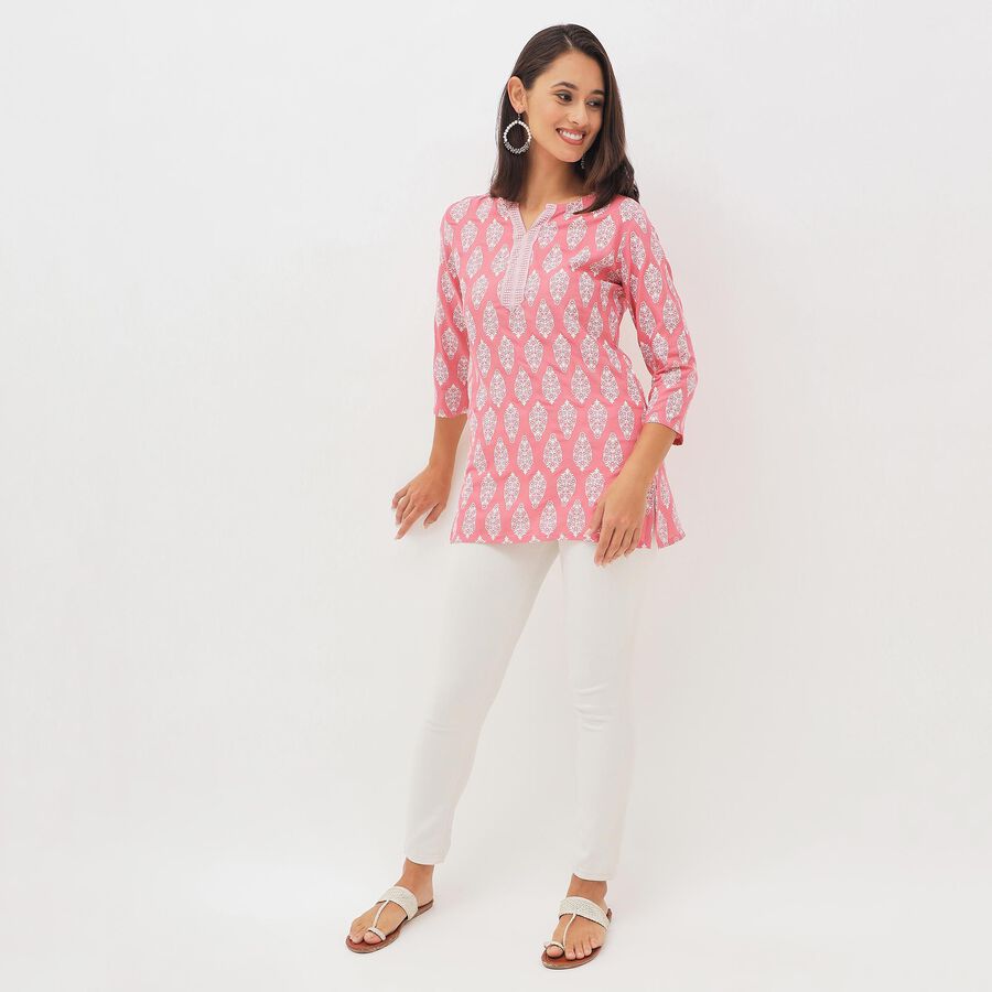 Ladies' Kurti, गुलाबी, large image number null