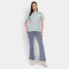 Ladies' Round Neck T-Shirt, हल्का हरा, small image number null
