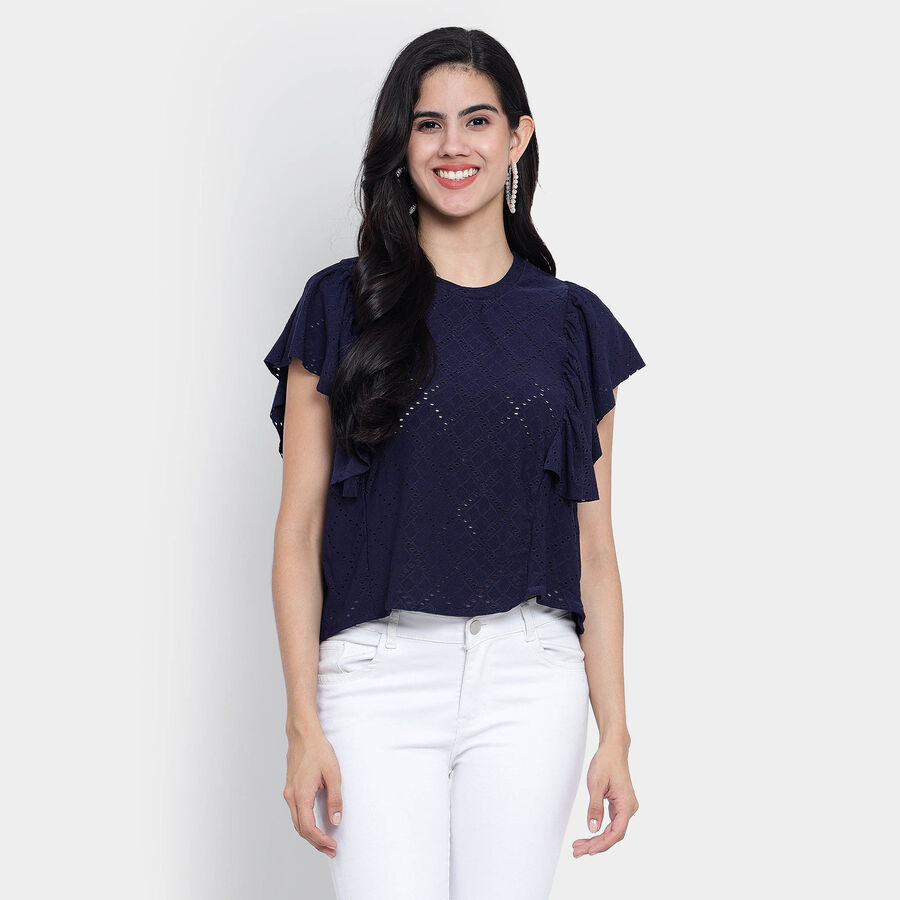Solid Top, Navy Blue, large image number null
