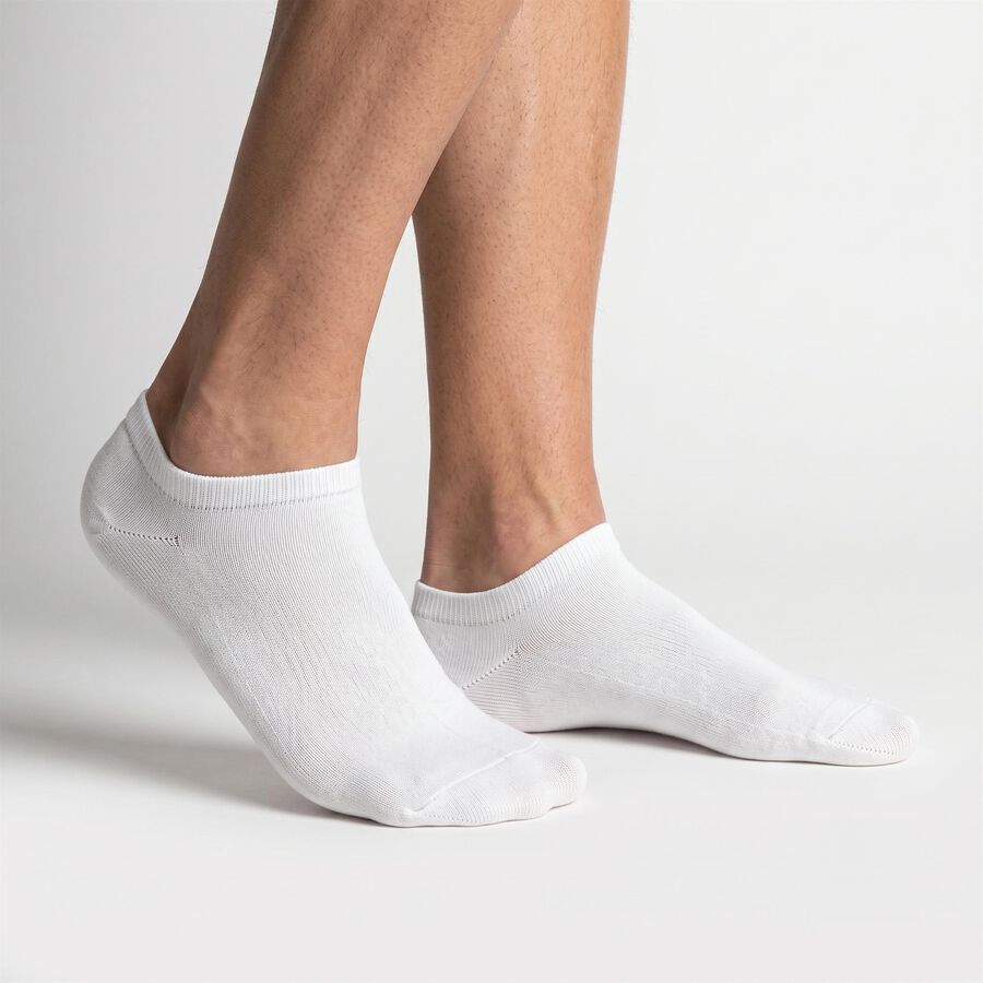 Men's Ankle Length Regular Fit Solid Pack of 3 Socks ( Black, Grey, White ), मिश्रित हल्का ग्रे, large