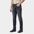 Men's Light Grey Slim Fit Stretchable Jeans, Light Grey, small
