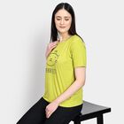 Ladies' Round Neck T-Shirt , Neon Green, small