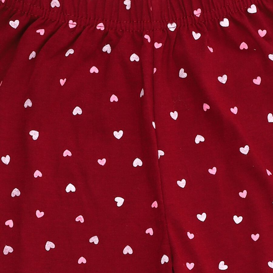 Girls' Pyjama, वाइन, large image number null