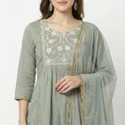 Women's Light Blue Ethnic Set, हल्का नीला, small