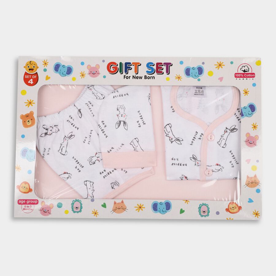 Infants' 100% Cotton Gift Set , Light Pink, large image number null