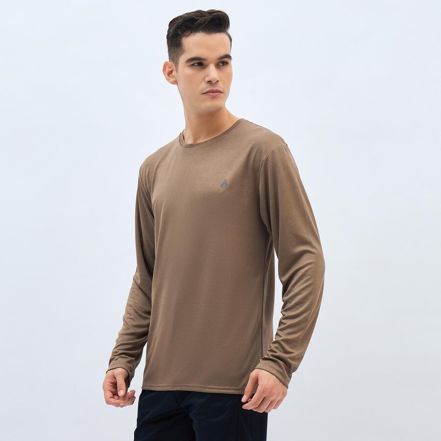 Men's T-Shirt, भूरा, large image number null