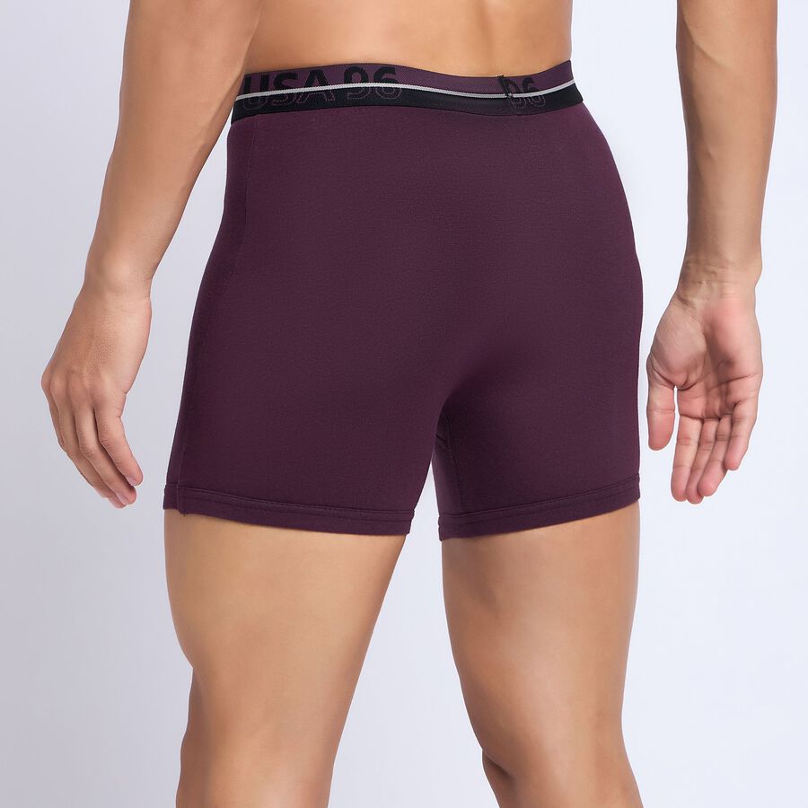 Men's 100% Cotton Trunks, वाइन, large image number null