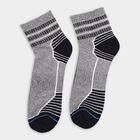 Men's Socks (Pack of 2), गहरा ग्रे, small