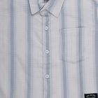 Boys' White Half Sleeve Spread Collar Casual Shirt, White, small