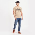 Round Neck T-Shirt, Beige, small image number null