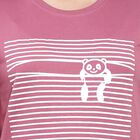 Round Neck T-Shirt, बैंगनी, small image number null