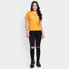 Ladies' Round Neck T-Shirt , Mustard, small image number null