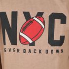 Boys Muted Beige Crew Neck Casual Sweatshirt, गहरा पीला, small image number null