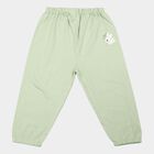 Infants' Mint Green Jogger Fit Bunny Print Cotton Pyjama, हल्का हरा, small