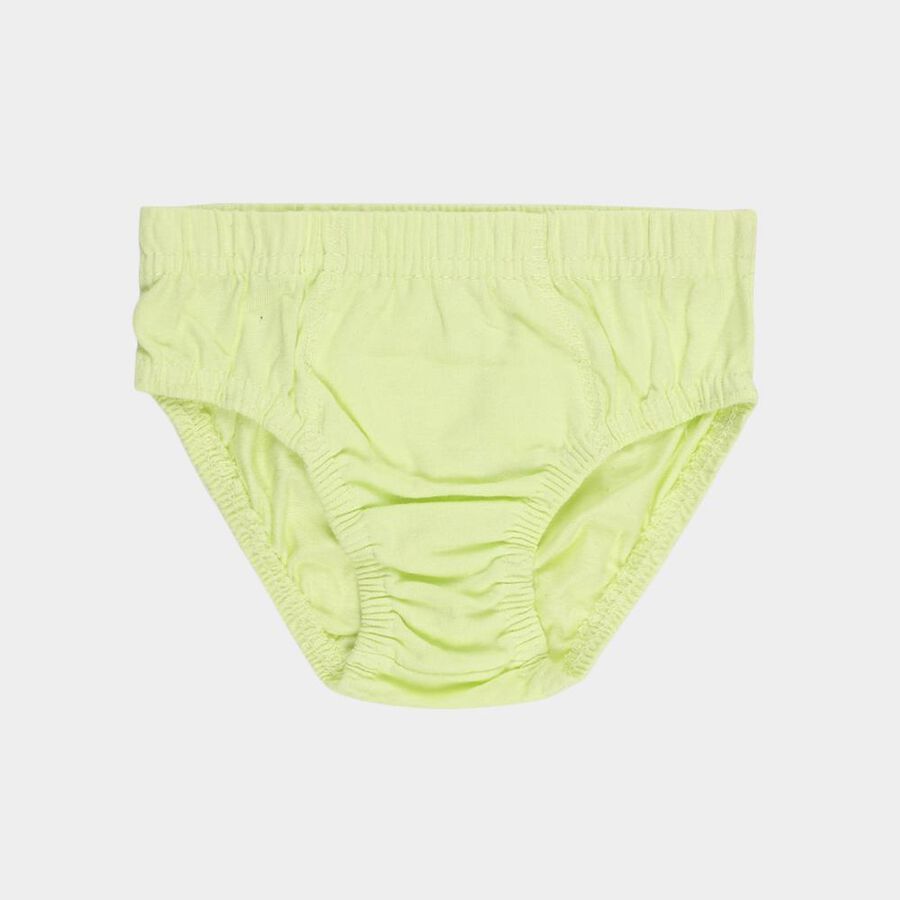 Boys' Bright Lime Green and Deep Teal Green Cotton Regular Fit Briefs, Dark Green, large image number null