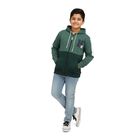 Boys Dark Green and Green Hoodie Neck Casual Sweatshirt, गहरा हरा, small image number null