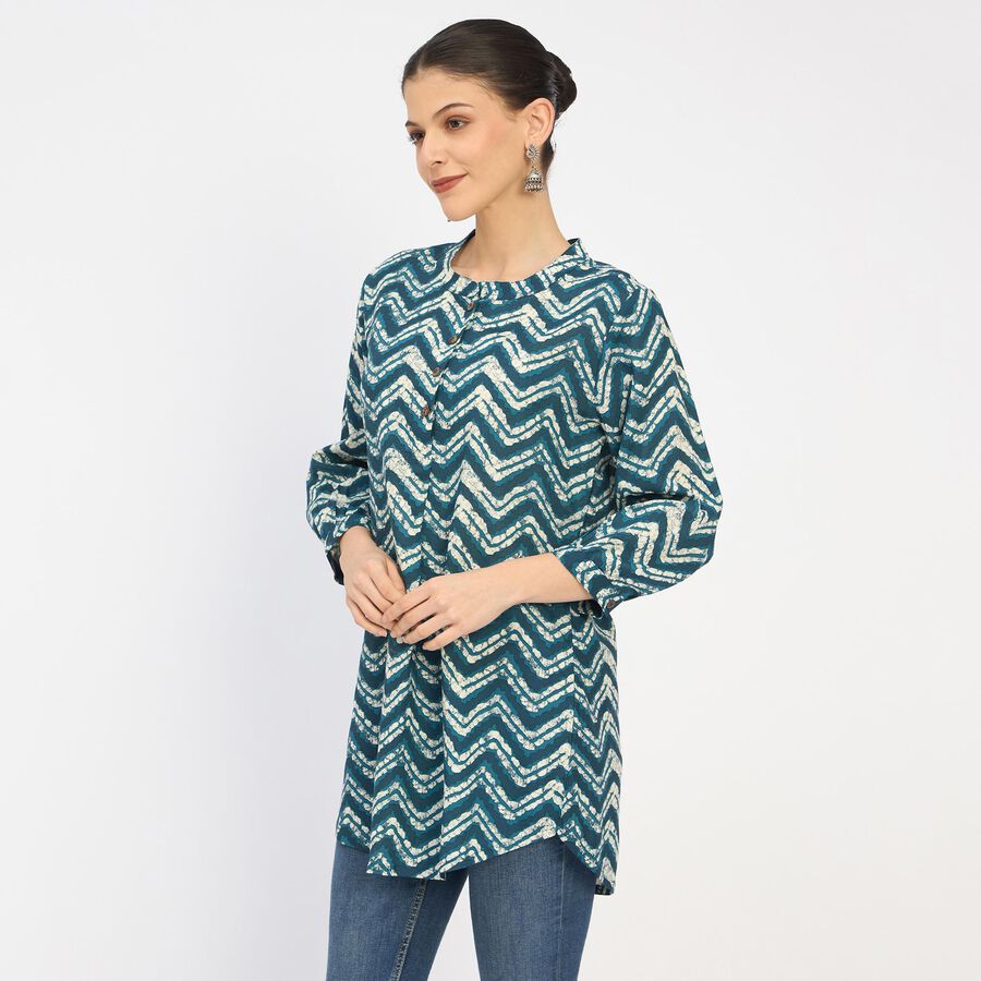 Ladies' Kurti , गहरा नीला, large image number null
