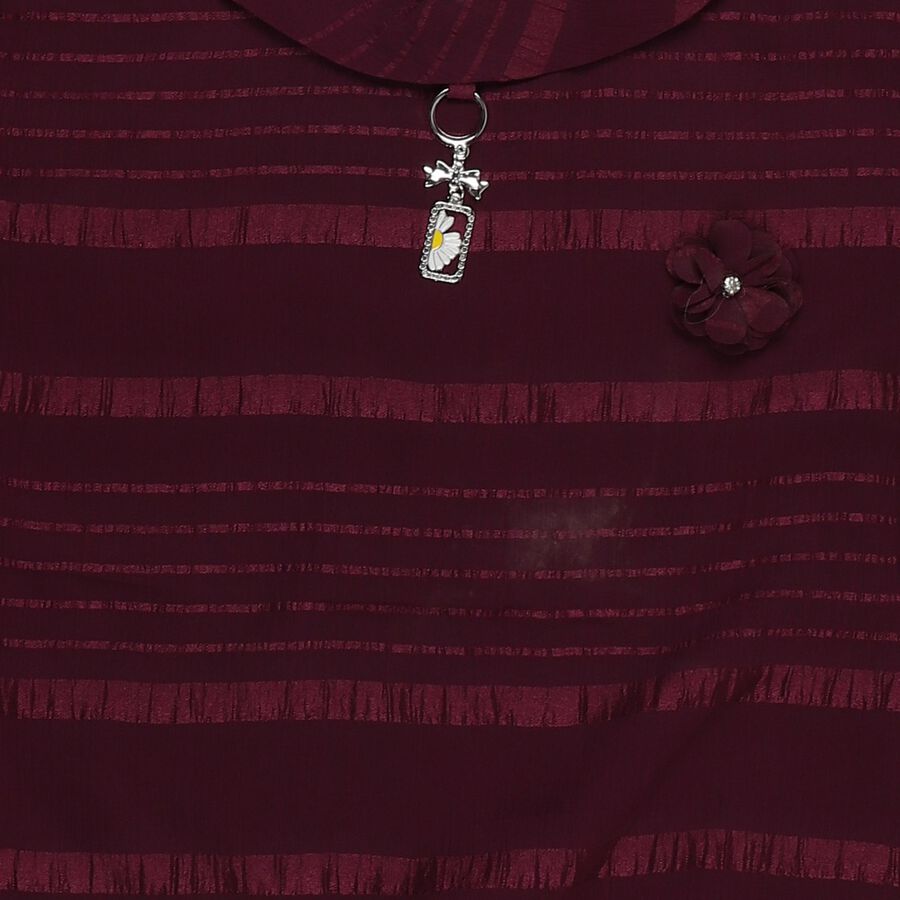 Girls' T-Shirt, Wine, large