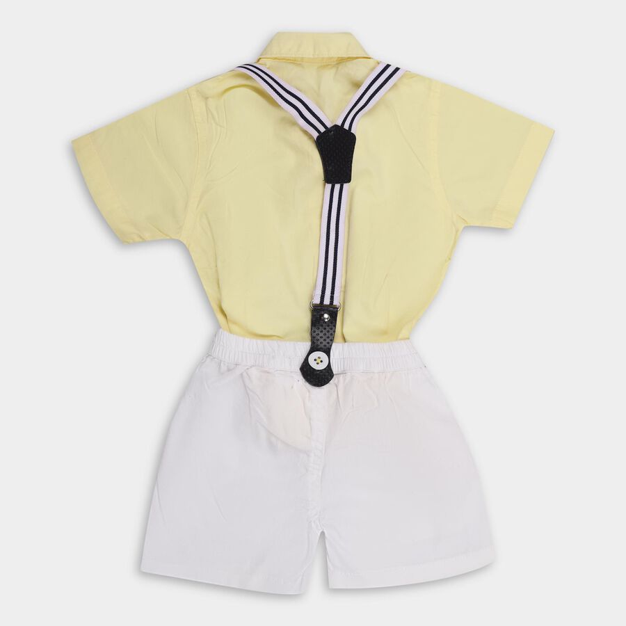 Infant Boys' 100% Cotton Baba Suit , Yellow, large image number null
