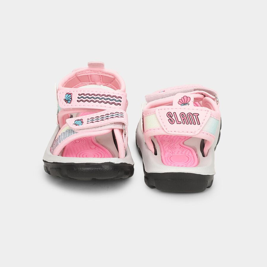Girls' Sandal with Back Strap, Pink, large image number null