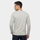 Men's Grey Round Neck Regular T-Shirt, हल्का ग्रे, small