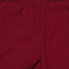 Girls' Deep Maroon Cotton Embroidered Kurta and Trouser Fusion Set with Dupatta, Wine, small image number null
