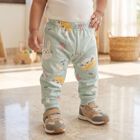 Infants' Mint Green Jogger Bunny Printed Pyjama, हल्का हरा, small