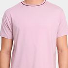 Men's Round Neck Half Sleeves T-Shirt, गुलाबी, small image number null