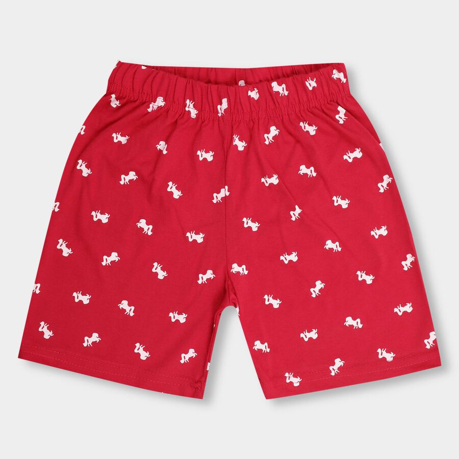 Girls' Shorts, रानी (फ्यूशिया), large image number null