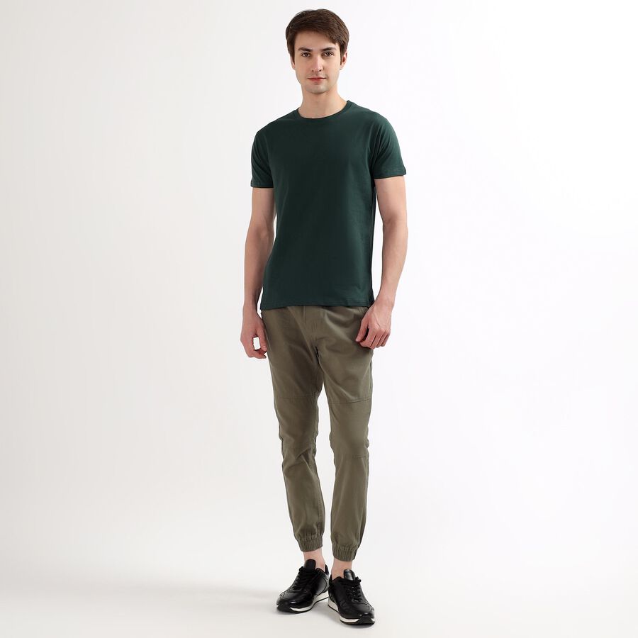 Men's Jogger Slim Fit Casual Trousers, Light Green, large image number null