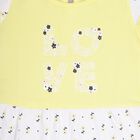 Infants' 100% Cotton Frock , Yellow, small image number null
