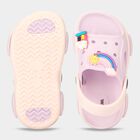 Girls' Lavender Slip-On Back Strap Clog Sandals, Lilac, small