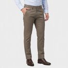 Men's Grey Slim Fit Chino Trousers, हल्का ग्रे, small