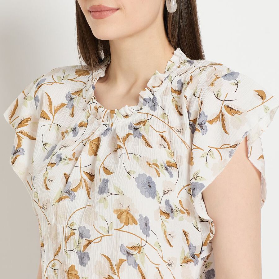 Ladies' Top, Off White, large image number null