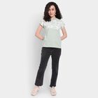 Ladies' Round Neck T-Shirt , हल्का हरा, small image number null