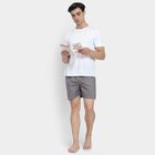 Men's 100% Cotton Boxers , Dark Grey, small