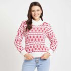 Turtle Neck Pullover, Red, small image number null