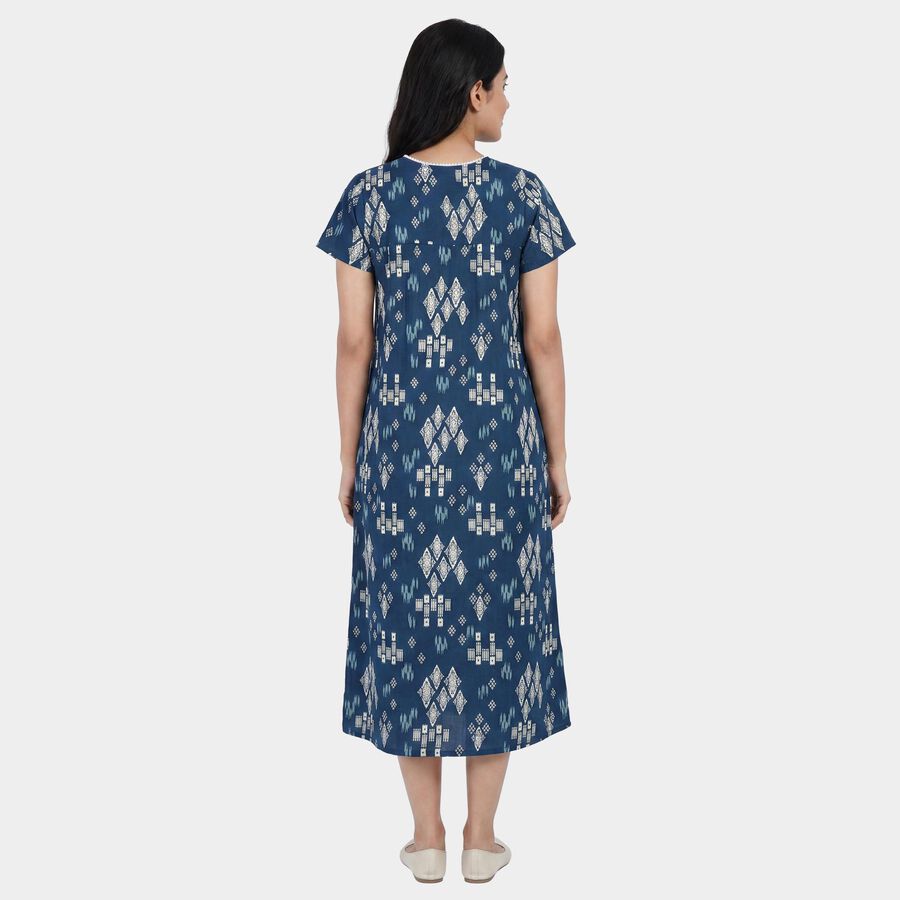 Women's Dark Blue Nighty, Dark Blue, large
