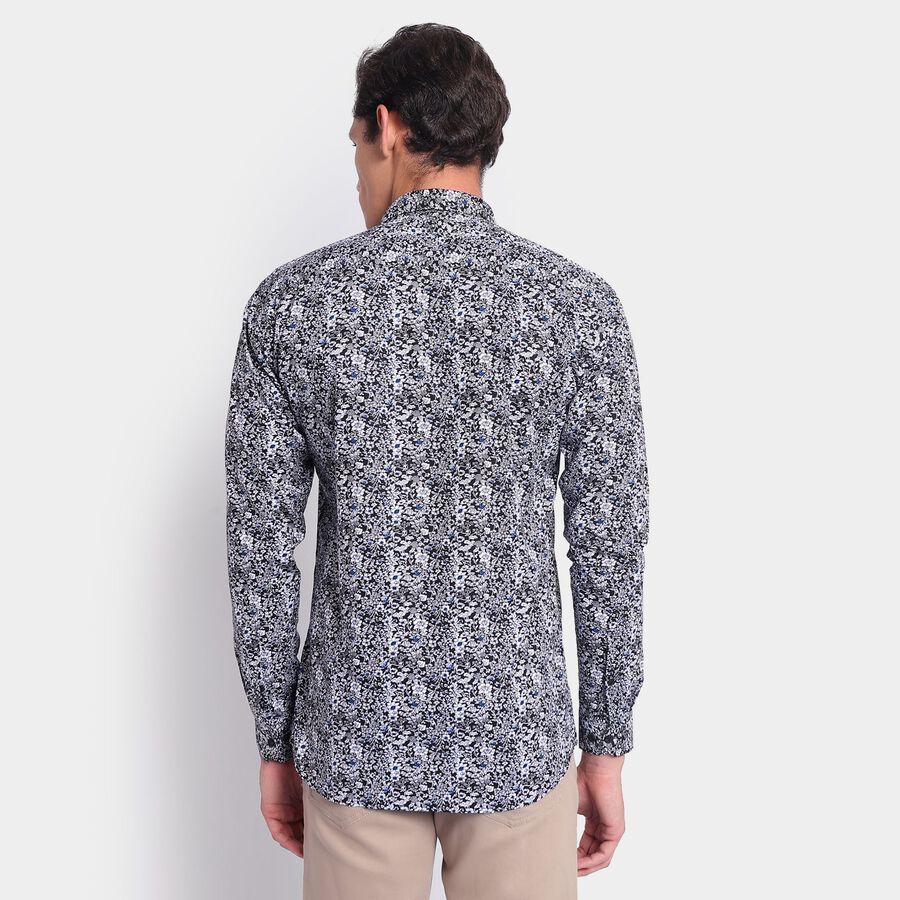 Men's 100% Cotton Casual Shirt, काला, large image number null