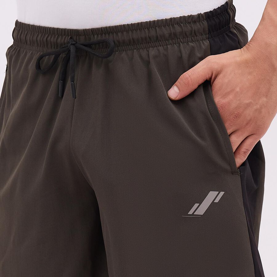 Men's Dark Olive Regular Fit Active Bermuda Shorts, Olive, large image number null