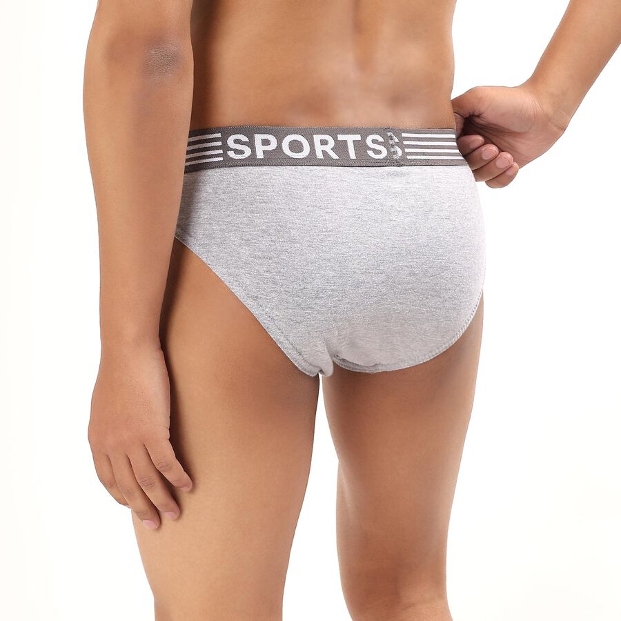 Men's V-Cut Briefs , Melange Light Grey, large image number null