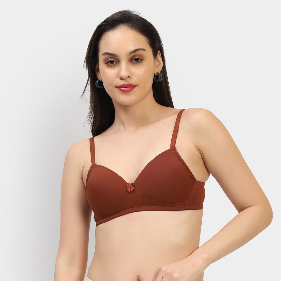 Ladies' Bra , Brown, large image number null