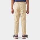 Boys' Beige Regular Fit Cargo Trousers, गहरा पीला, small