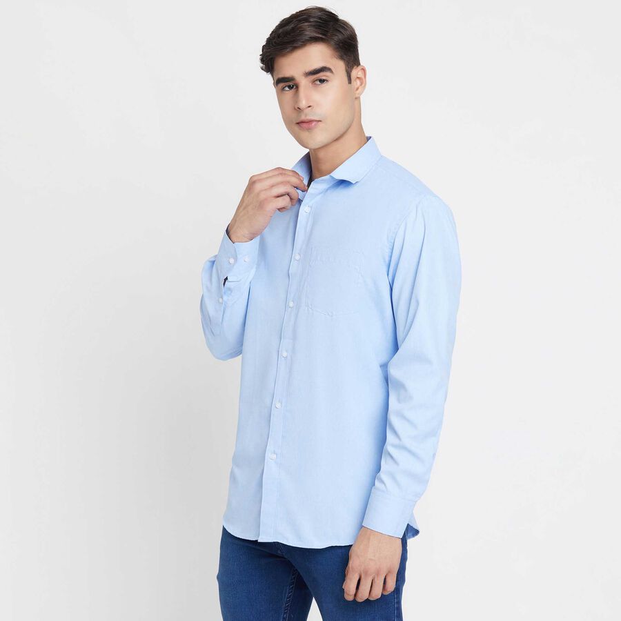 Solid Formal Shirt, Light Blue, large image number null