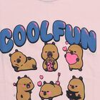 Girls' T-Shirt, हल्का गुलाबी, small