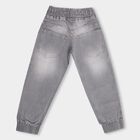 Boys' Grey Slim Fit Jogger Jeans, Light Grey, small image number null