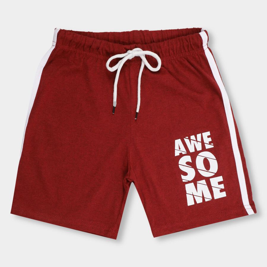 Boys' Bermudas , मरून, large image number null