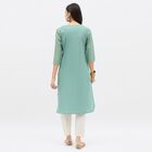 Ladies' 100% Cotton Kurta, Aqua, small image number null