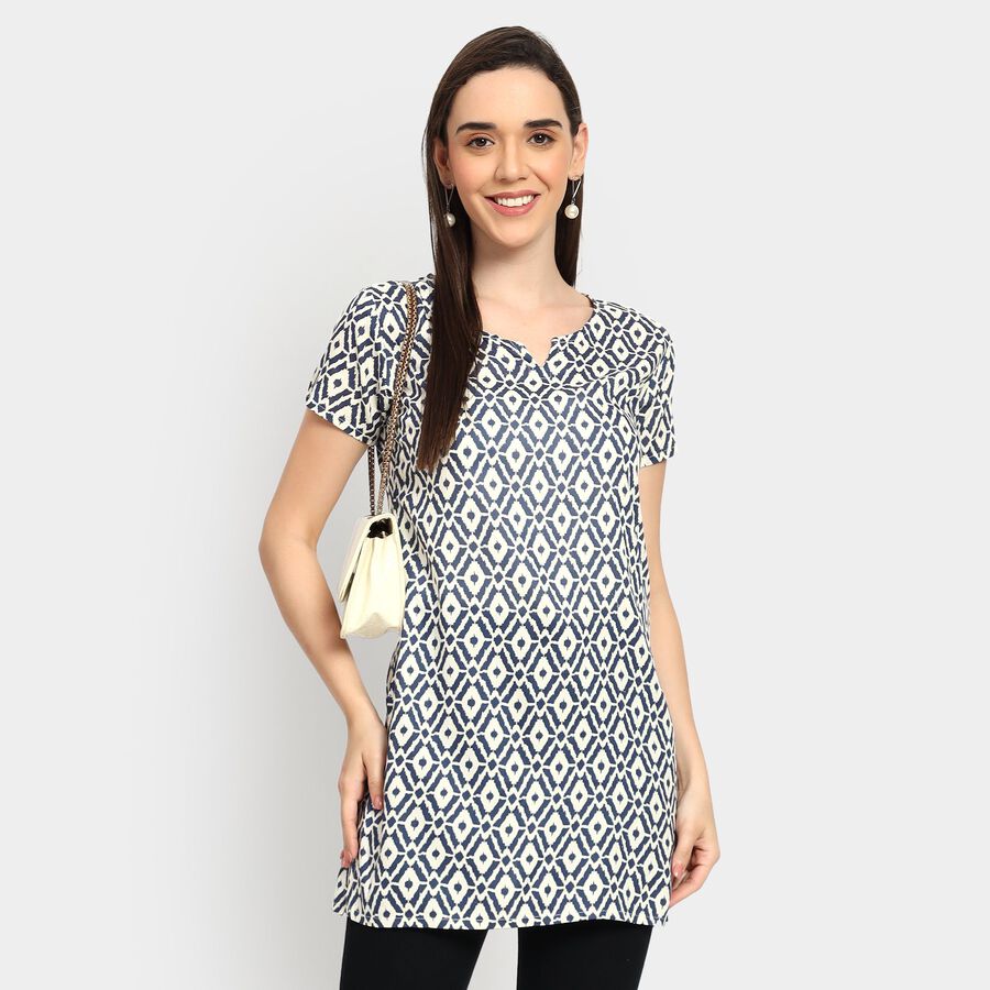 Ladies' Kurta, Dark Blue, large image number null